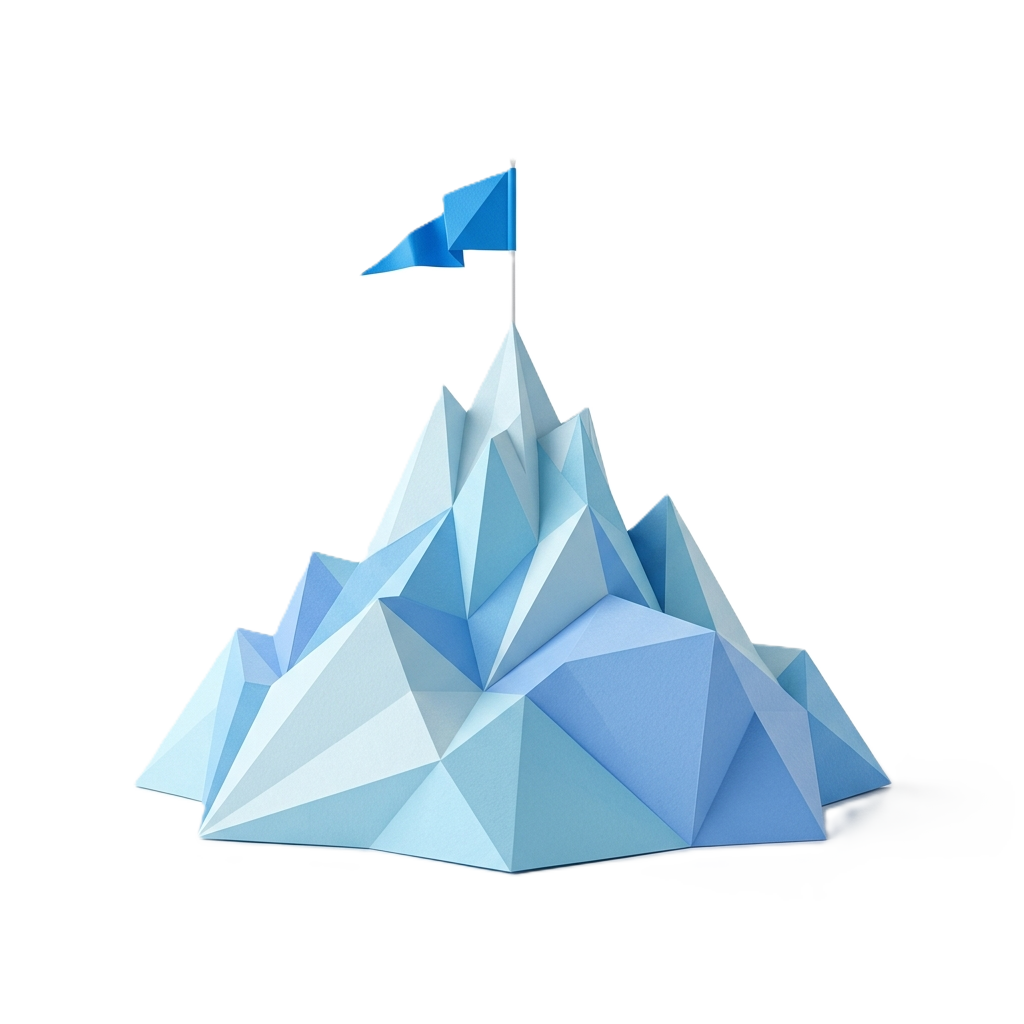 Origami Mountain & Flag