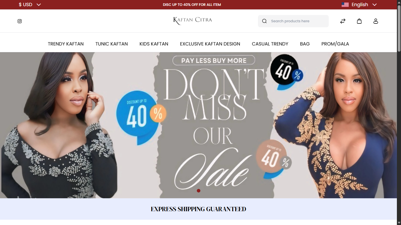 Kaftan Citra – E-Commerce Platform Evolution