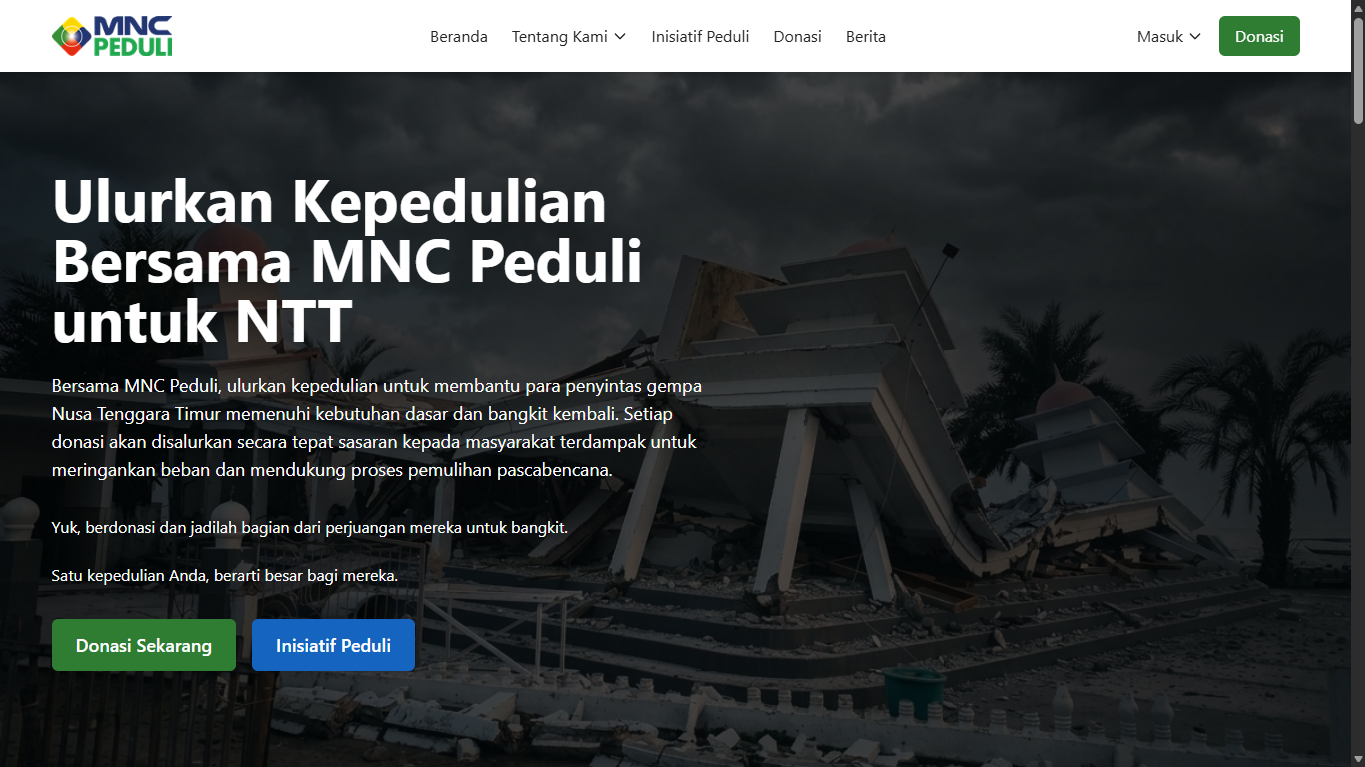 MNC Peduli – Digital Donation & Social Impact Platform